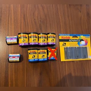 multiple kodak advantix 24mm film - expired